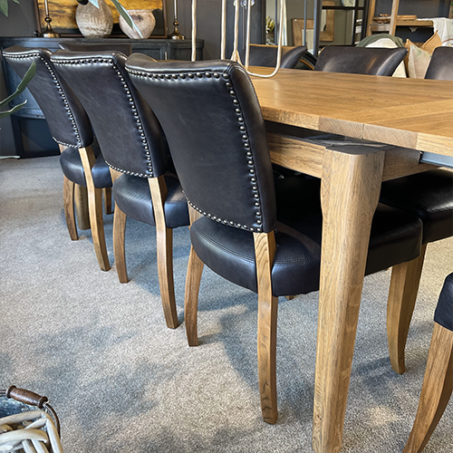 Hartley Double Extension Dining Table - 1.8m - 2.3m - 2.8m - Natural Oak